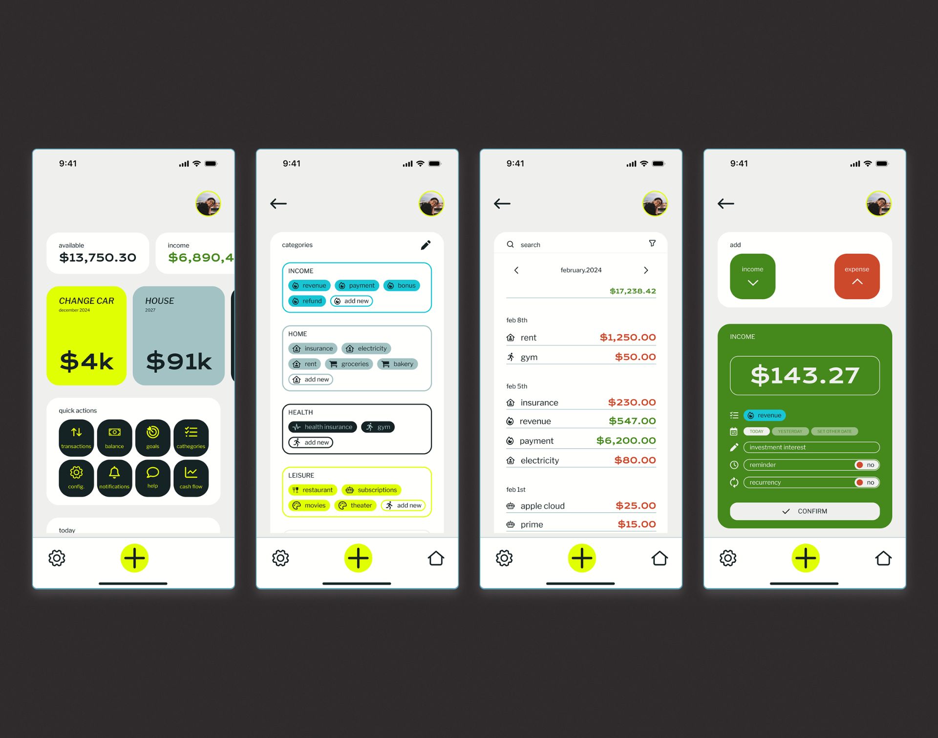 FinApp — Financial Control App